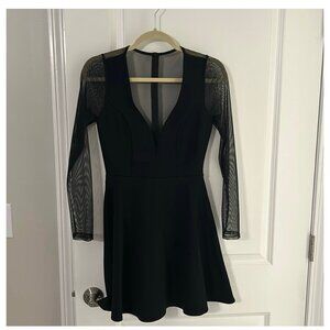 Lulus Fit and Flare Black Dress